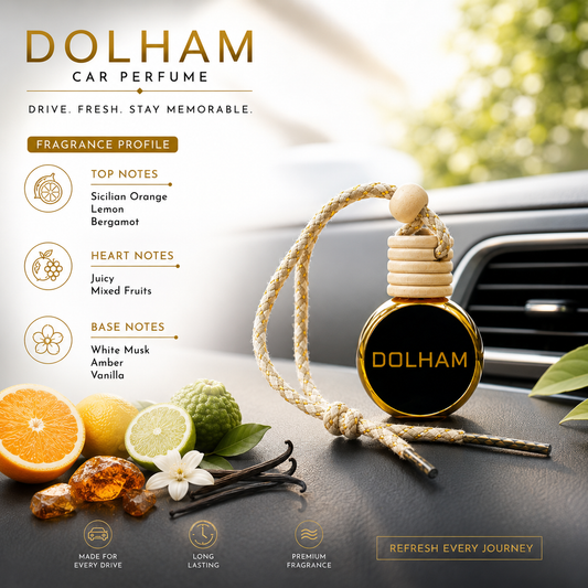 Dolham Car Perfume -Citrus & Fruity | 8 ml