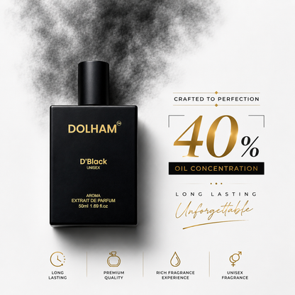 DOLHAM D'Black Unisex Extrait De Parfum - 50 ml