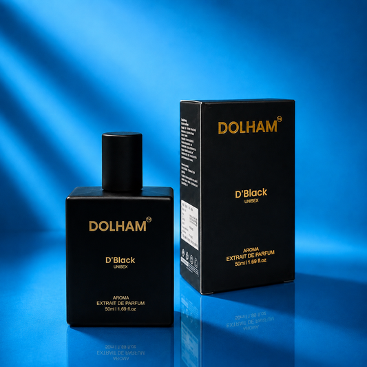 DOLHAM D’Black – Unisex Extrait de Parfum | 40% Perfume Oil | 50 ML | Citrus • Floral • Musky
