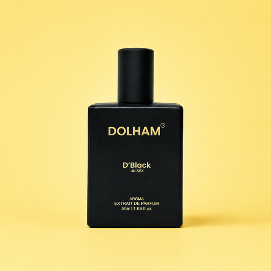 DOLHAM D’Black – Unisex Extrait de Parfum | 40% Perfume Oil | 50 ML | Citrus • Floral • Musky