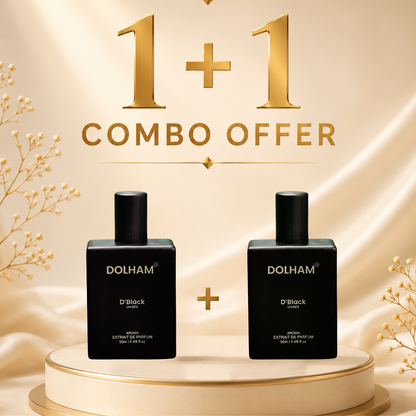 Dolham D'Black Unisex Perfume 1+1 Combo (2 x 50ml)