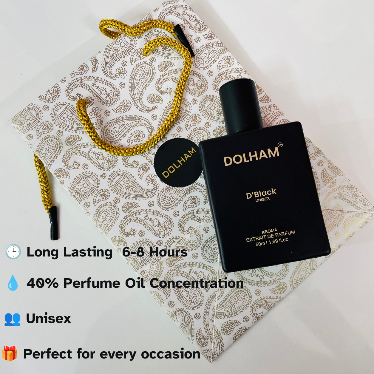 Dolham D'Black Unisex Perfume 1+1 Combo (2 x 50ml)